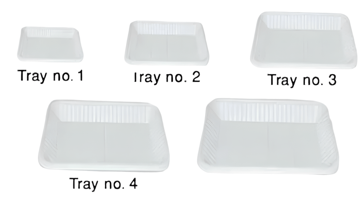 HTE Disposable Rectangular Plastic Plates No 4 | اطباق بلاستيكية مستطيلة - 2kShopping