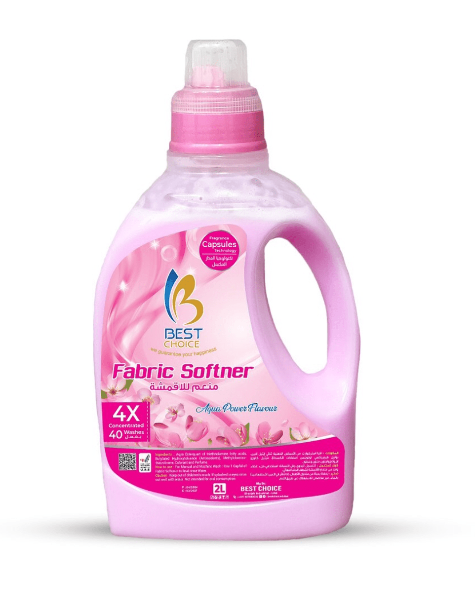 Best Choice Fabric Softener Pink 2L | بست تشويس منعم للاقمشة اللون الزهري - 2kShopping