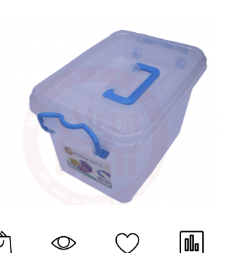 Moonlight Plastic Storage Box 5L | بوكس للتخزين - 2kShopping