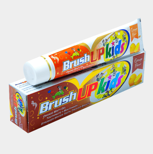 Brush Up Kids Toothpaste Orange 70g | معجون اسنان للاطفال بالبرتقال - 2kShopping