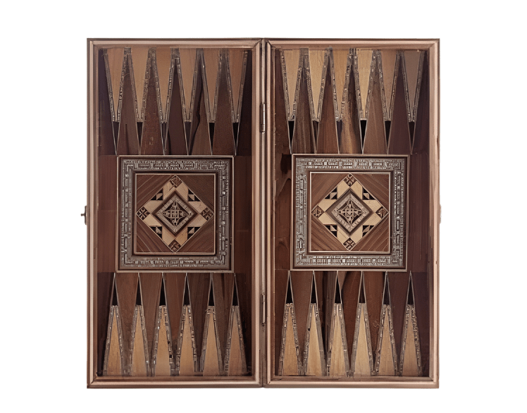 Wooden Table Zahr | طاولة زهر خشب - 2kShopping