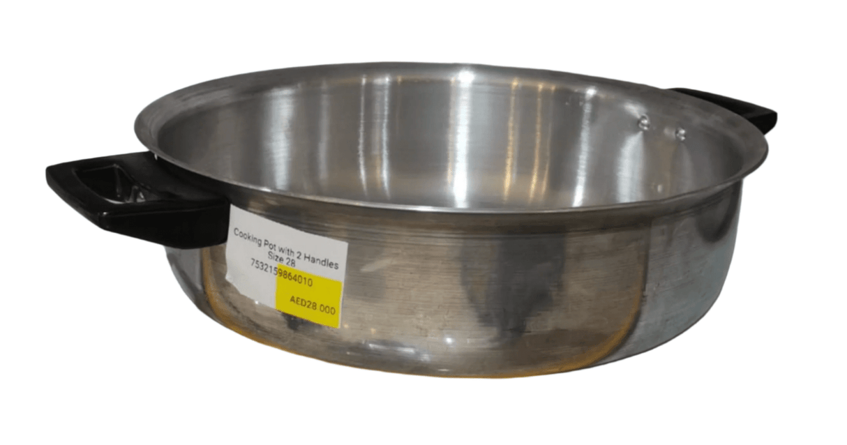 Cooking Pot with 2 Handles Size 28 | قدر للطهي المنيوم - 2kShopping