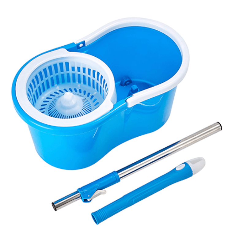 Moonlight Spin Mop Bucket with Plastic Bucket | طقم الممسحة والسطل الدوراني بلاستيك - 2kShopping