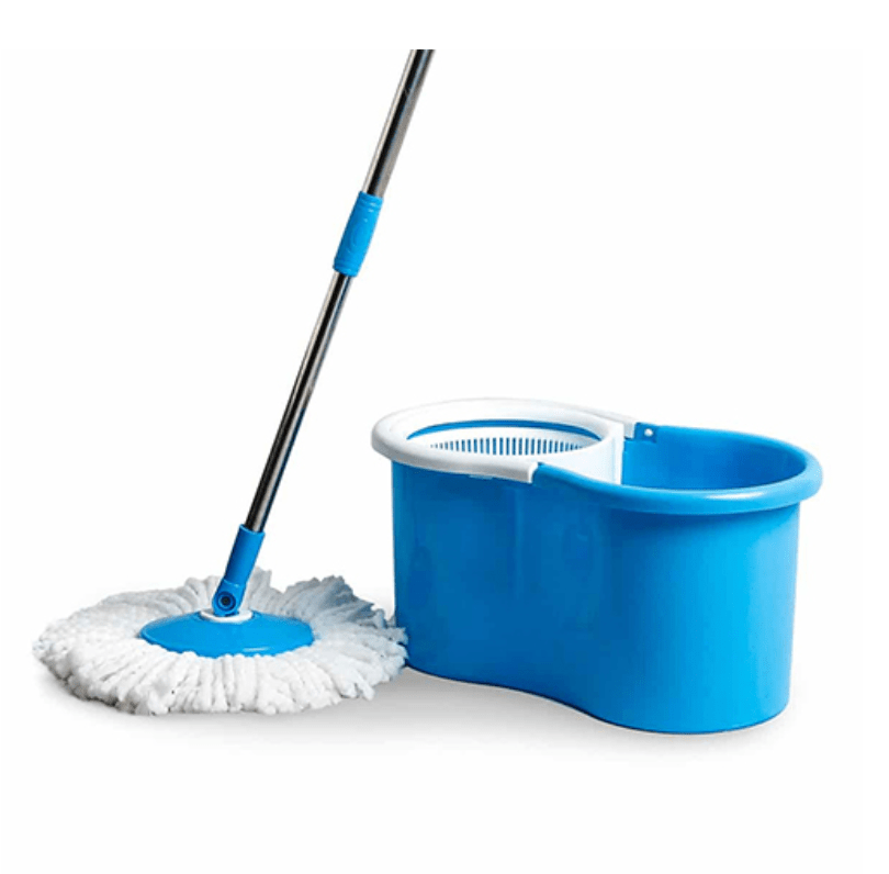Moonlight Spin Mop Bucket with Plastic Bucket | طقم الممسحة والسطل الدوراني بلاستيك - 2kShopping
