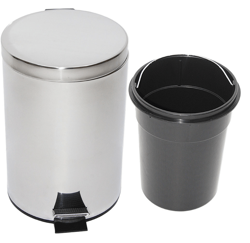 Moonlight Dustbin Steel 5L | سلة قمامة ستيل - 2kShopping