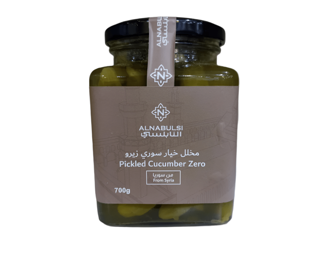 Al Nabulsi Pickled Cucumber Zero Syria 700g | النابلسي مخلل خيار سوري زيرو - 2kShopping