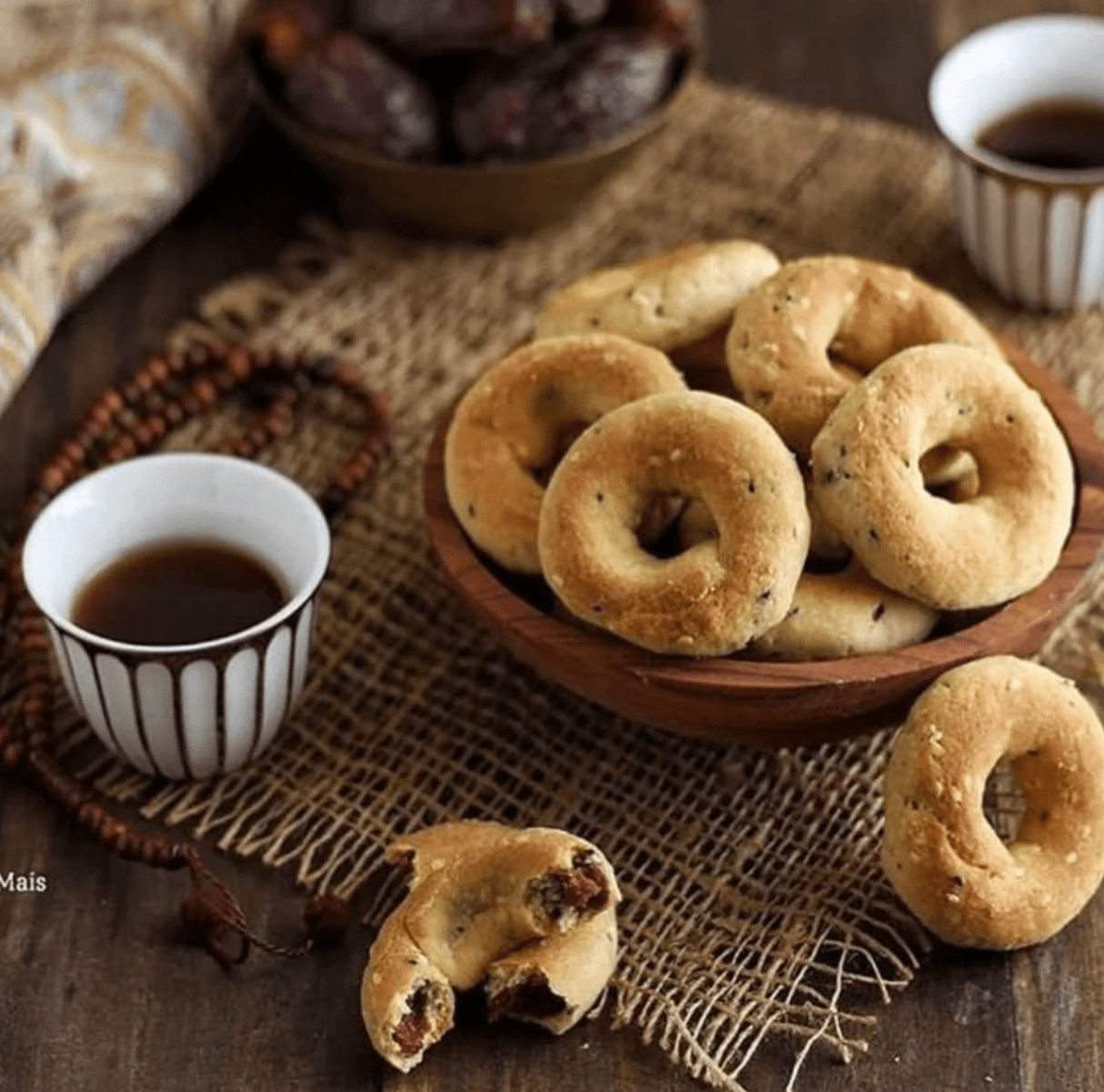 Kaakaty Boutique Palestinian Kaak with Dates Sugar Free 1Kg | كعكاتي بوتيك كعك اساور فلسطيني - 2kShopping