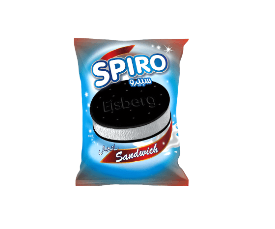 Eisberg Ice Cream Spiro Sandwich 55g | ايسبيرج ايسكريم سبيرو ساندويش - 2kShopping