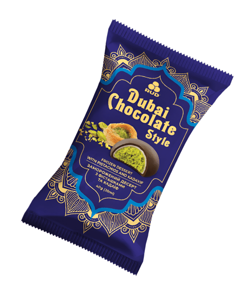 RUD Dubai Chocolate Style Ice Cream 40g | ايسكريم شوكولاتة دبي - 2kShopping