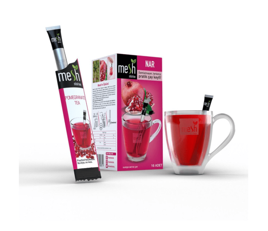 Mesh Pomegranate Tea 16 Sticks | اعواد شاي الرمان الفورية - 2kShopping