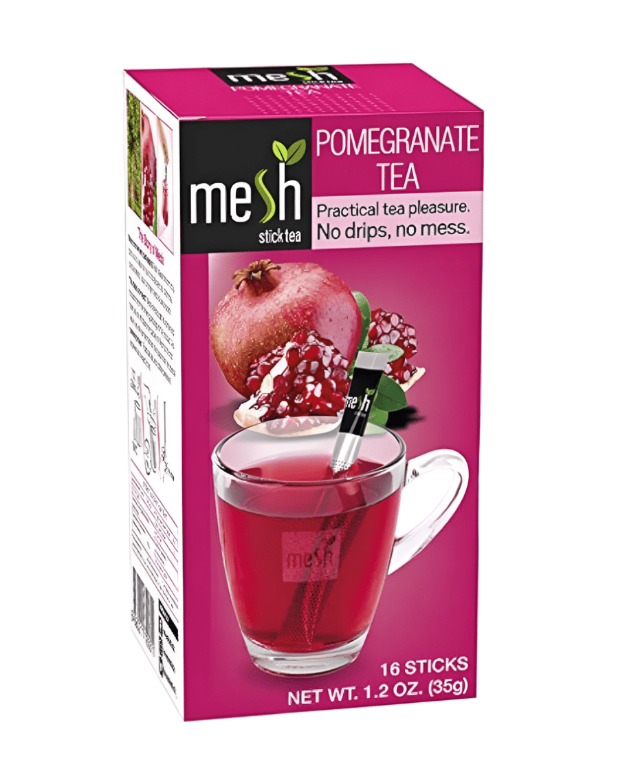 Mesh Pomegranate Tea 16 Sticks | اعواد شاي الرمان الفورية - 2kShopping