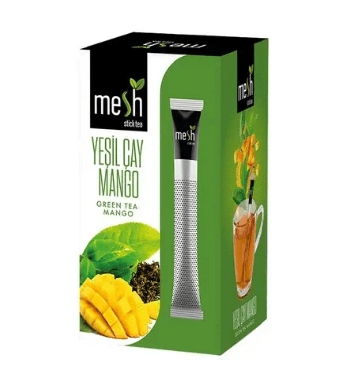 Mesh Green Tea Mango 16 Sticks | اعواد الشاي الاخضر بالمانجو الفورية - 2kShopping