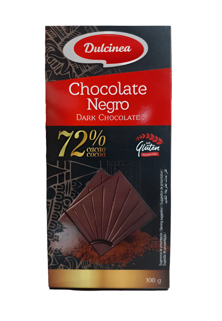 Dulcinea Dark Chocolate 72% 100g | دولسينيا شوكولاتة داكنة - 2kShopping