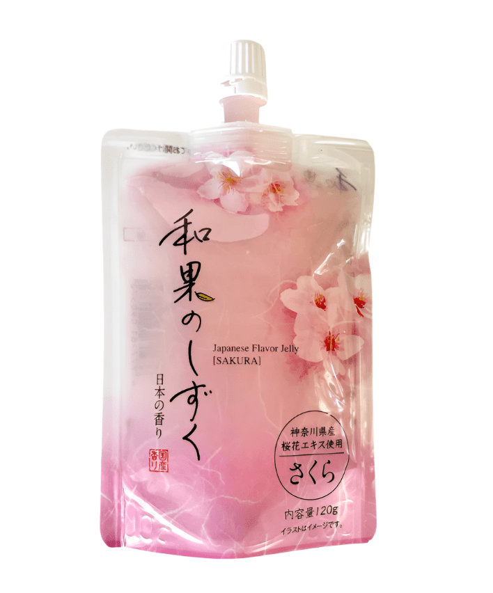 Japanese Fruit Sakura Flavored Jelly 120g | جيلي بنكهة فاكهة الساكورا اليابانيةo - 2kShopping
