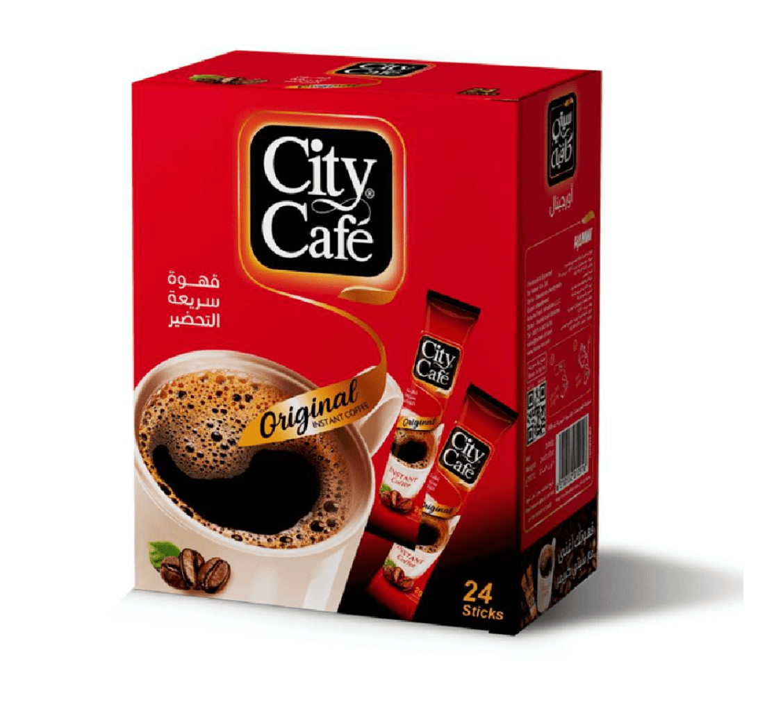 City Café Original Instant Coffee Pack of 24 | سيتي كافيه اكياس القهوة الاصلية - 2kShopping