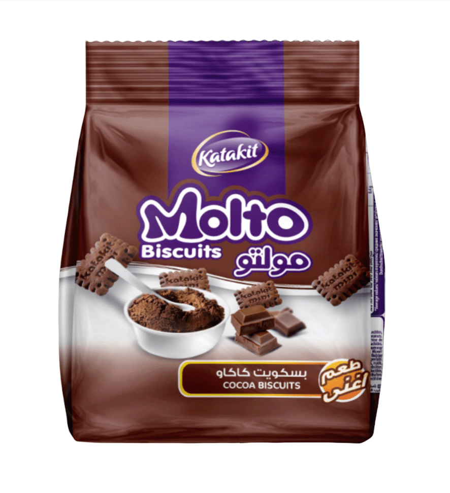 Katakit Molto Cocoa Biscuits 25g | كتاكيت مولتو بسكويت الكاكاو - 2kShopping