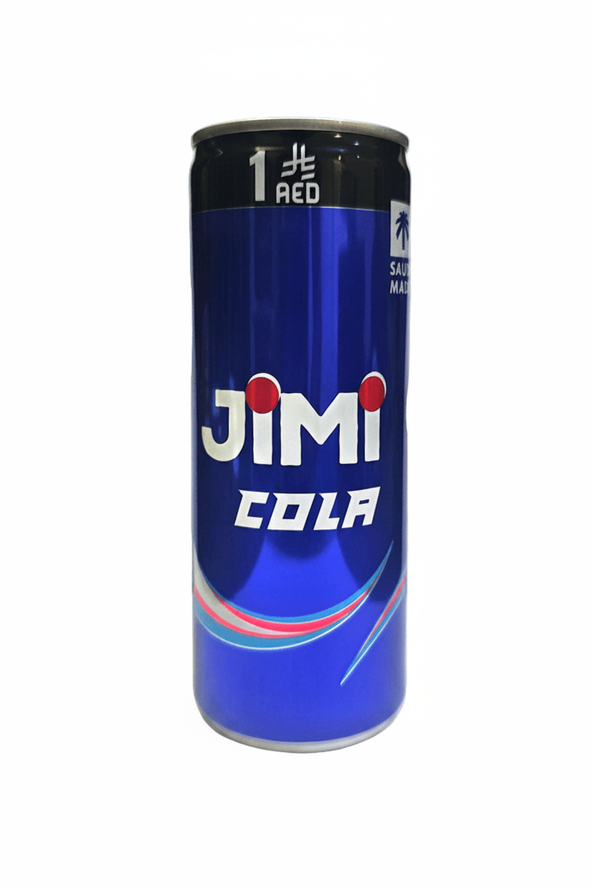 Jimi Cola Sparkling Drink Slim Can 240ml | جيمي مشروب غازي كولا - 2kShopping