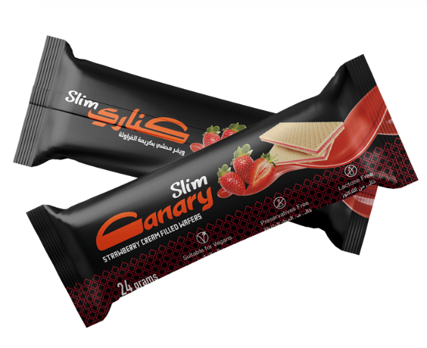 Canary Wafer with Strawberry Cream 24g | بسكويت كناري صغير - 2kShopping