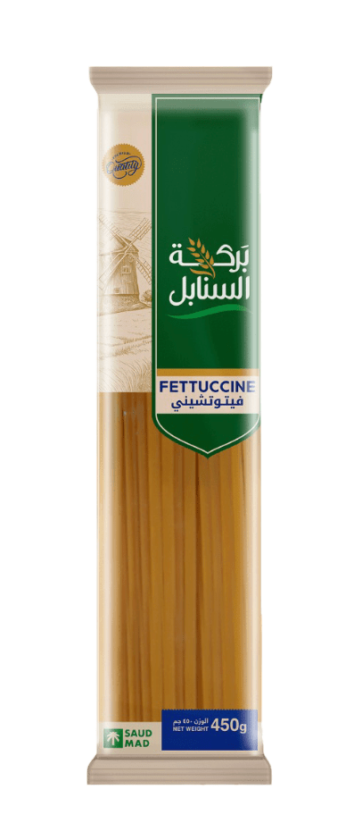 Baraka Al - Sanabel Fettuccini Pasta 450g x 3 | بركة السنابل فتوتشيني - 2kShopping