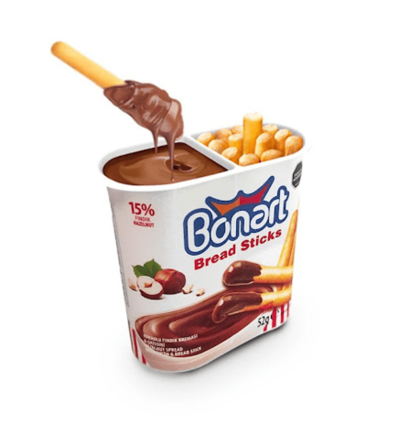 Bonart Breadsticks With Hazelnut Cream 24 X 52g | بونارت أصابع خبز مع كريمة البندق - 2kShopping