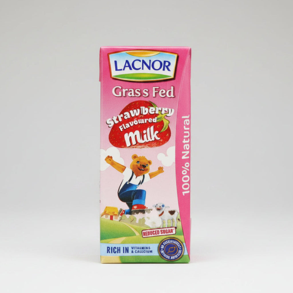 Lacnor Strawberry Flavored Drink 180 ml - 2kShopping