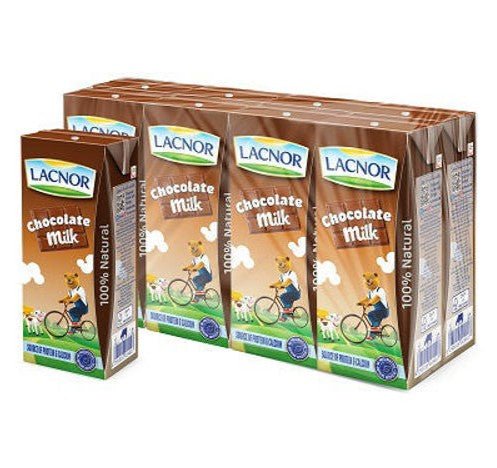 Lacnor Chocolate Milk 180 ml*8 Pcs | لاكنور حليب بالشوكولاتة - 2kShopping