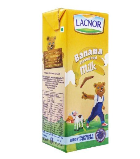 Lacnor Banana Flavoured Milk 180ml - 2kShopping