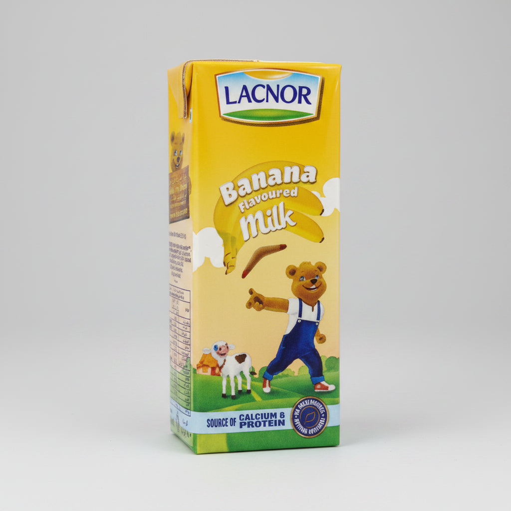 Lacnor Banana Flavoured Milk 180ml - 2kShopping