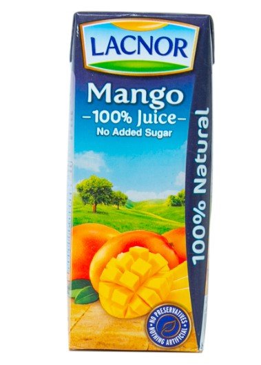 Lacnor Mango Juice 180 ml | لاكنور عصير مانجو - 2kShopping