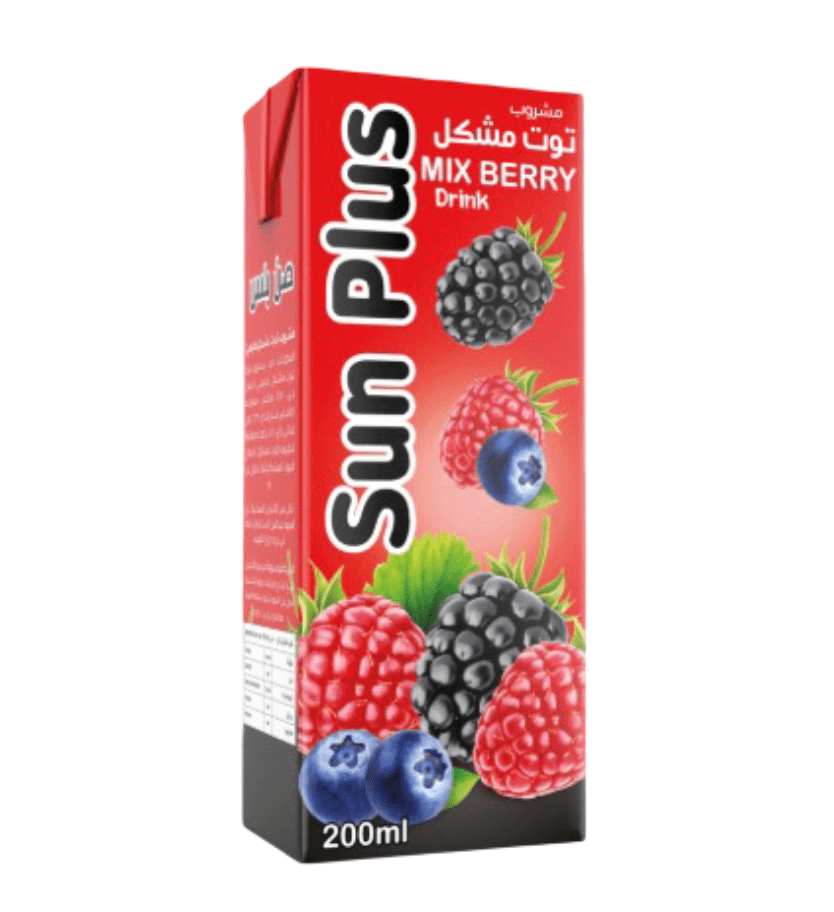 Sun Plus Mix Berry Juice 200ml | صن بلس مشروب التوت المشكل - 2kShopping