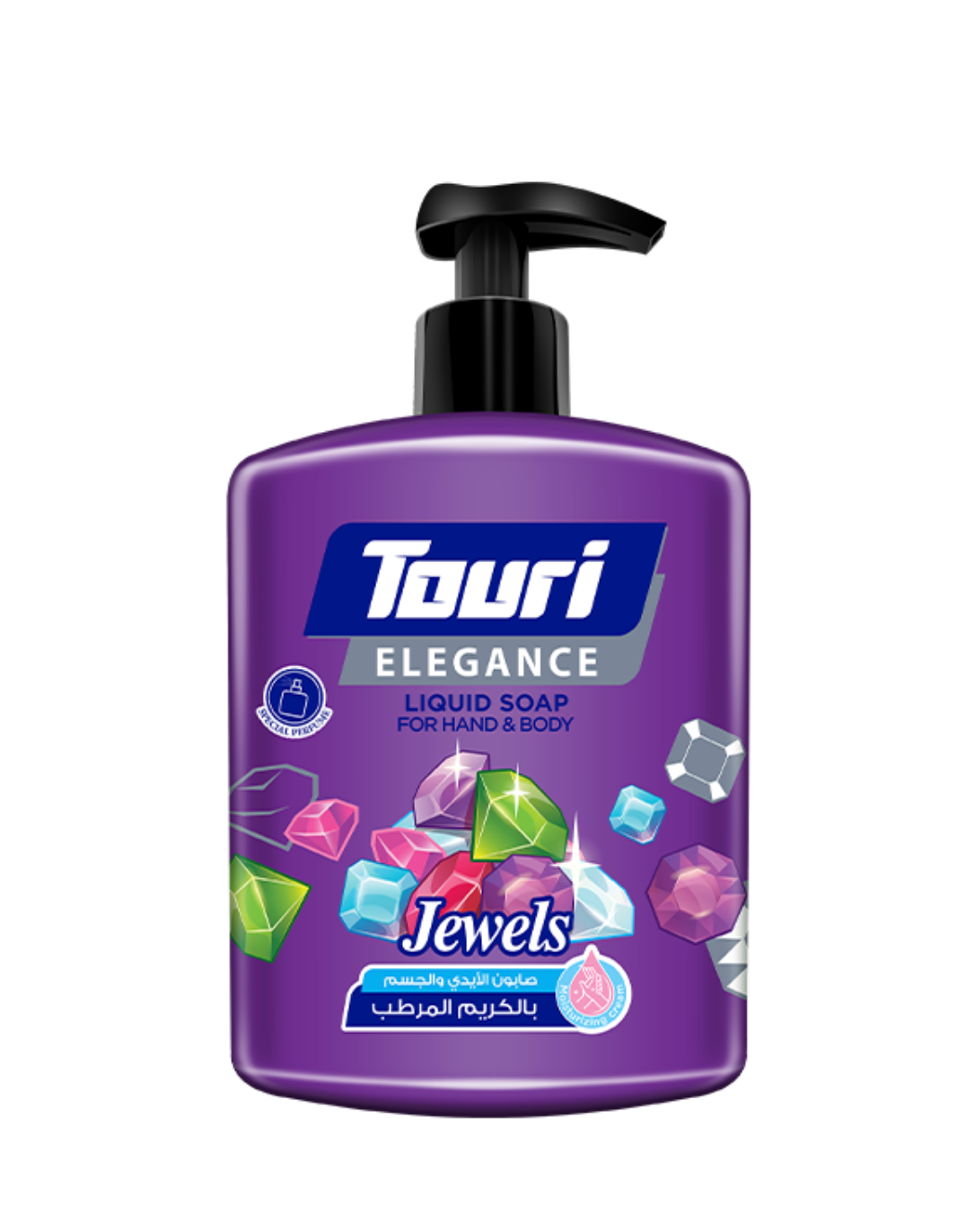 Touri Liquid Soap Jewels 500ml | توري صابون الايدي والجسم جواهر