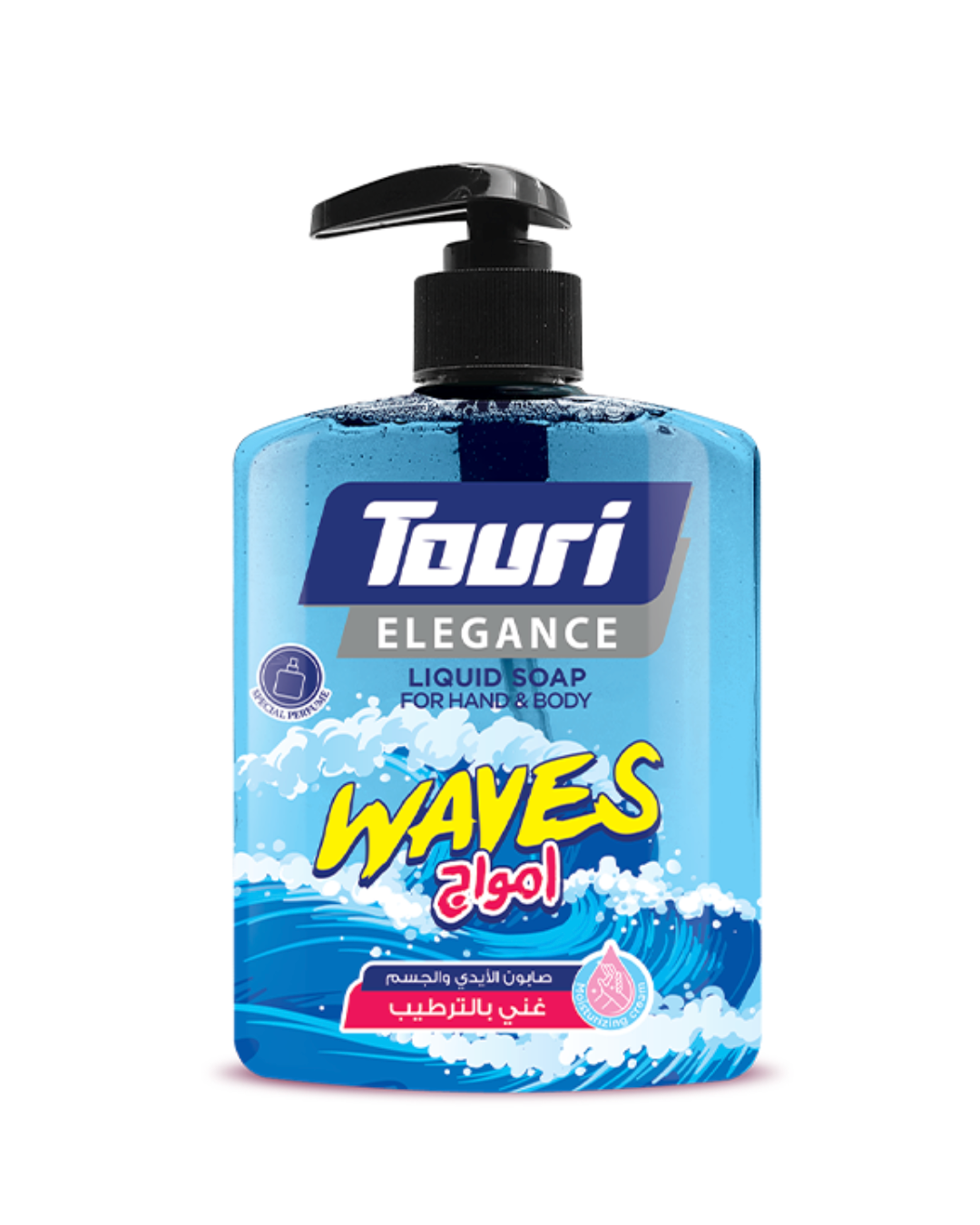 Touri Liquid Soap Waves 500ml | توري صابون الايدي والجسم امواج