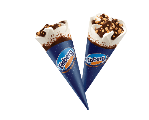 Eisberg Ice Cream Petitcone Vanilla 80g | ايسبيرج ايسكريم مخروط بالفانيلا - 2kShopping
