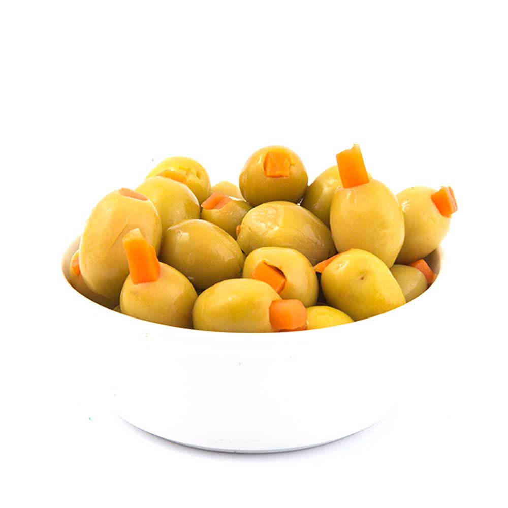 Olives Stuffed with Carrots Syria 250g | زيتون محشي جزر سوري - 2kShopping