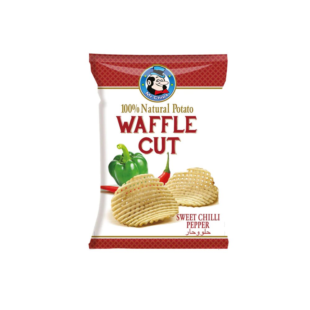 Mr Chips Waffle Cut Sweet Chilli Pepper 75g | مستر شيبس بالفلفل الحلو - 2kShopping