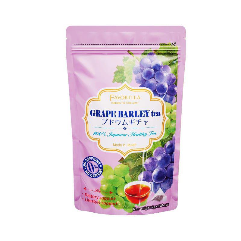 Japanese Favoritea Grape Barley Tea 12 x 2g | شاي العنب - 2kShopping