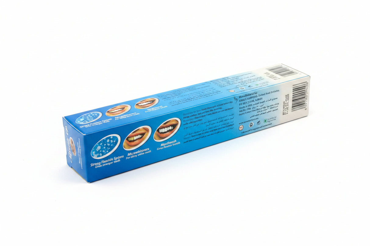 Brush Up Ice Blue Minty Gel Toothpaste 180g with Toothbrush Pack