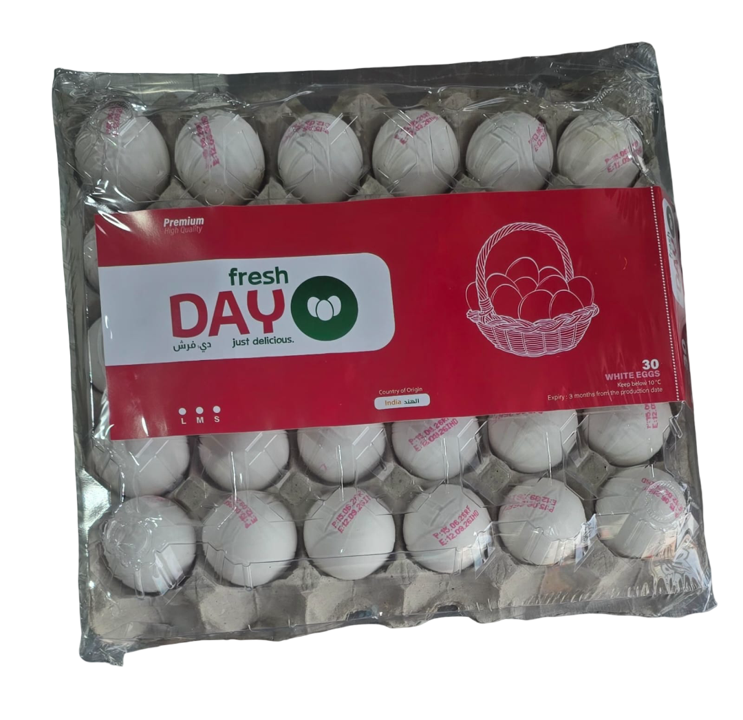 Day Fresh Medium White Eggs 30's