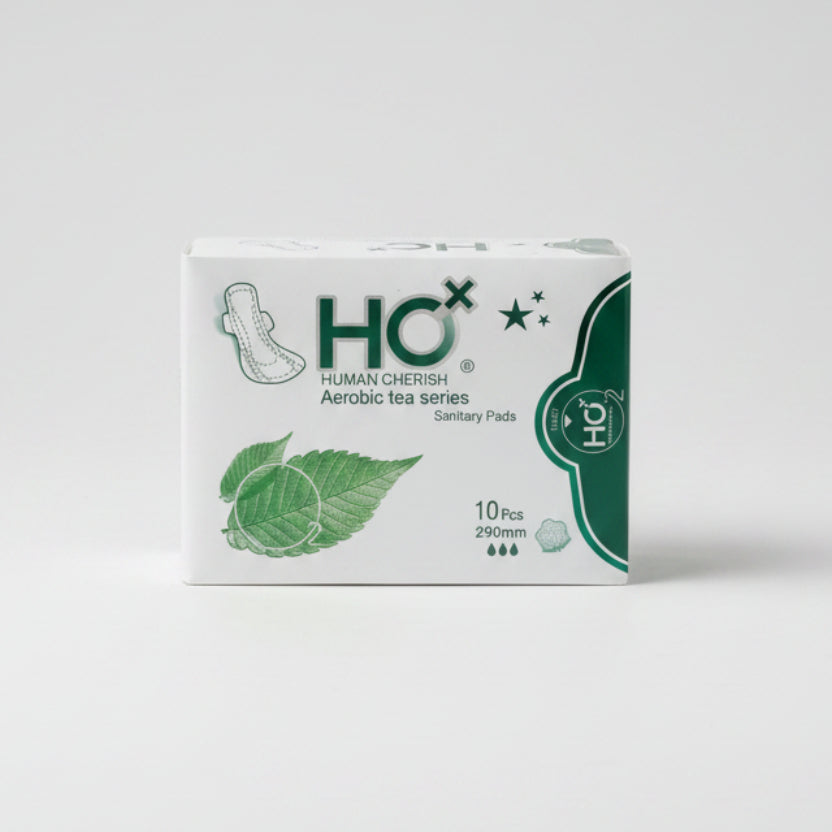Human Cherish Pads Green 290mm x 10 Pads