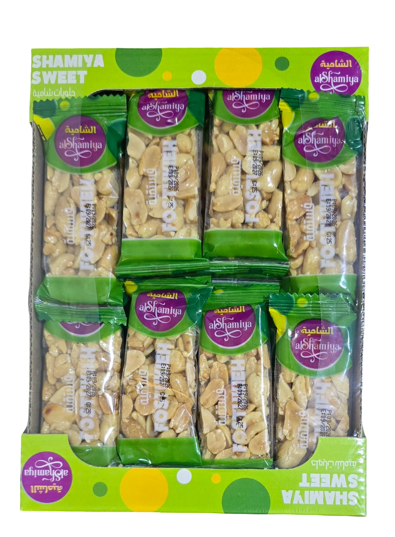 Alzahraa Alshamiya Peanut Bar 24 pcs X 25g