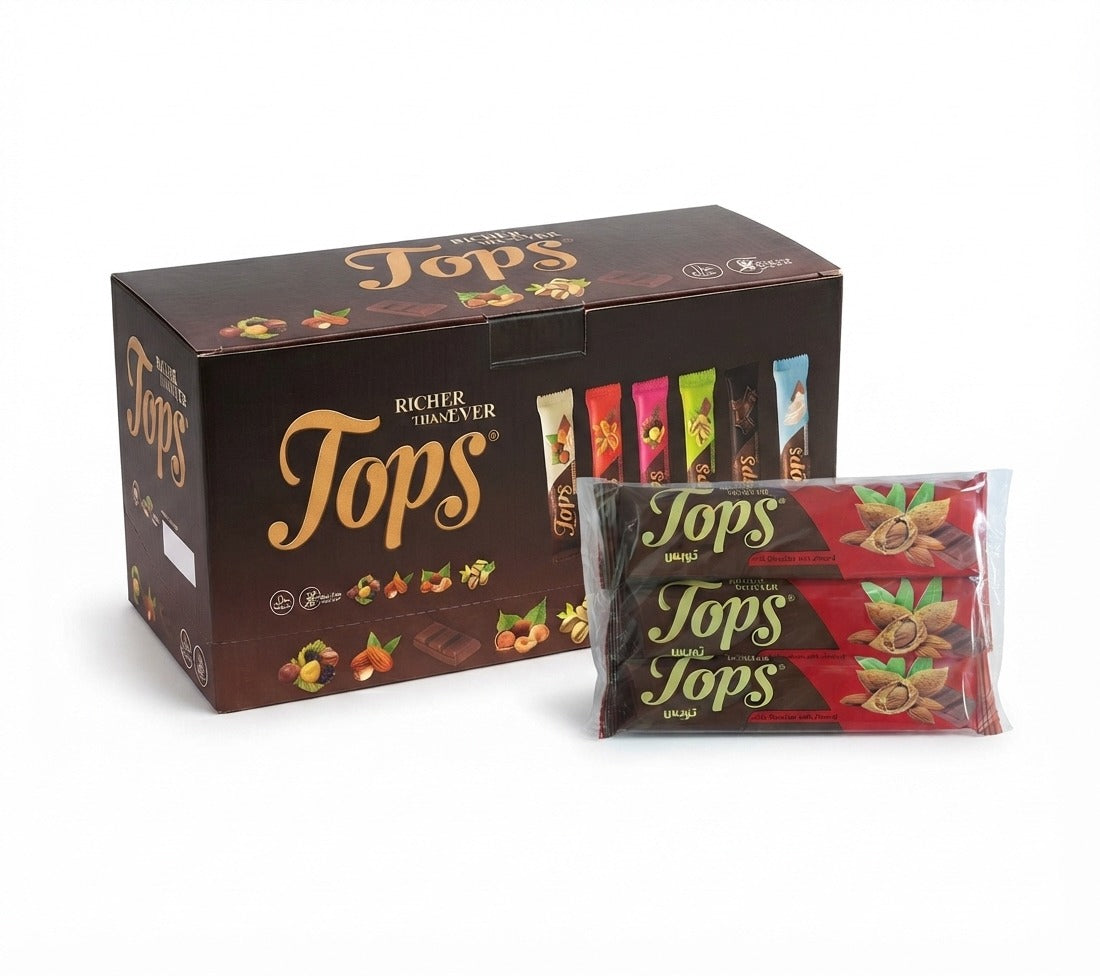 Tops Milk Chocolate with Almond 36g