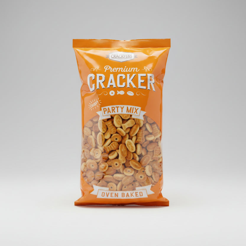 Crackfers Premium Cracker Party Mix Oven Baked 300G