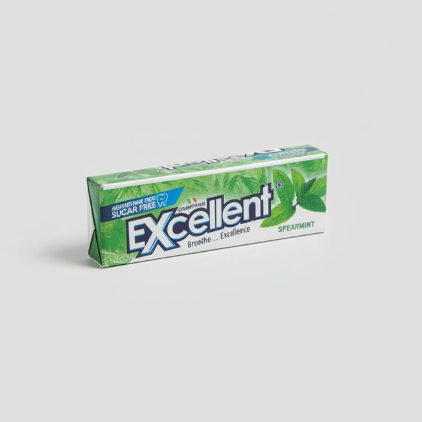 Excellent Spearmint Sugar Free Gum 14G