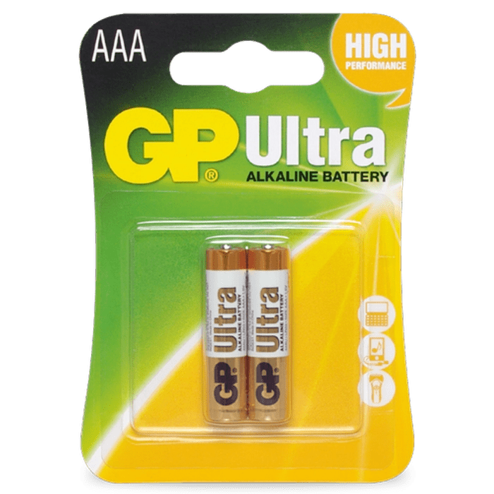 Gp Alkaline Battery AAA 2Pcs - 2kShopping