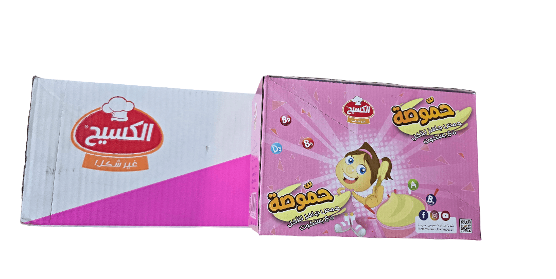 Al Kasih Hummosa w/ Biscuits Ready to Eat Box 4*6*11g|الكسيح حموصة حمص جاهز للأكل مع بسكويت - 2kShopping
