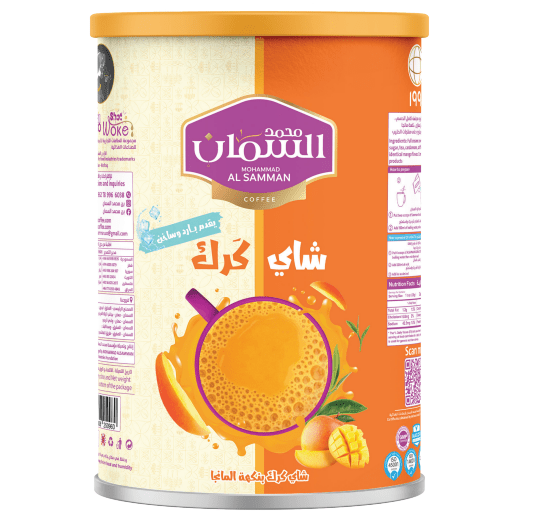 Al Samman Karak Tea Mango Flavor 640g | السمان شاي كرك ( بنكهة المانجا ) - 2kShopping