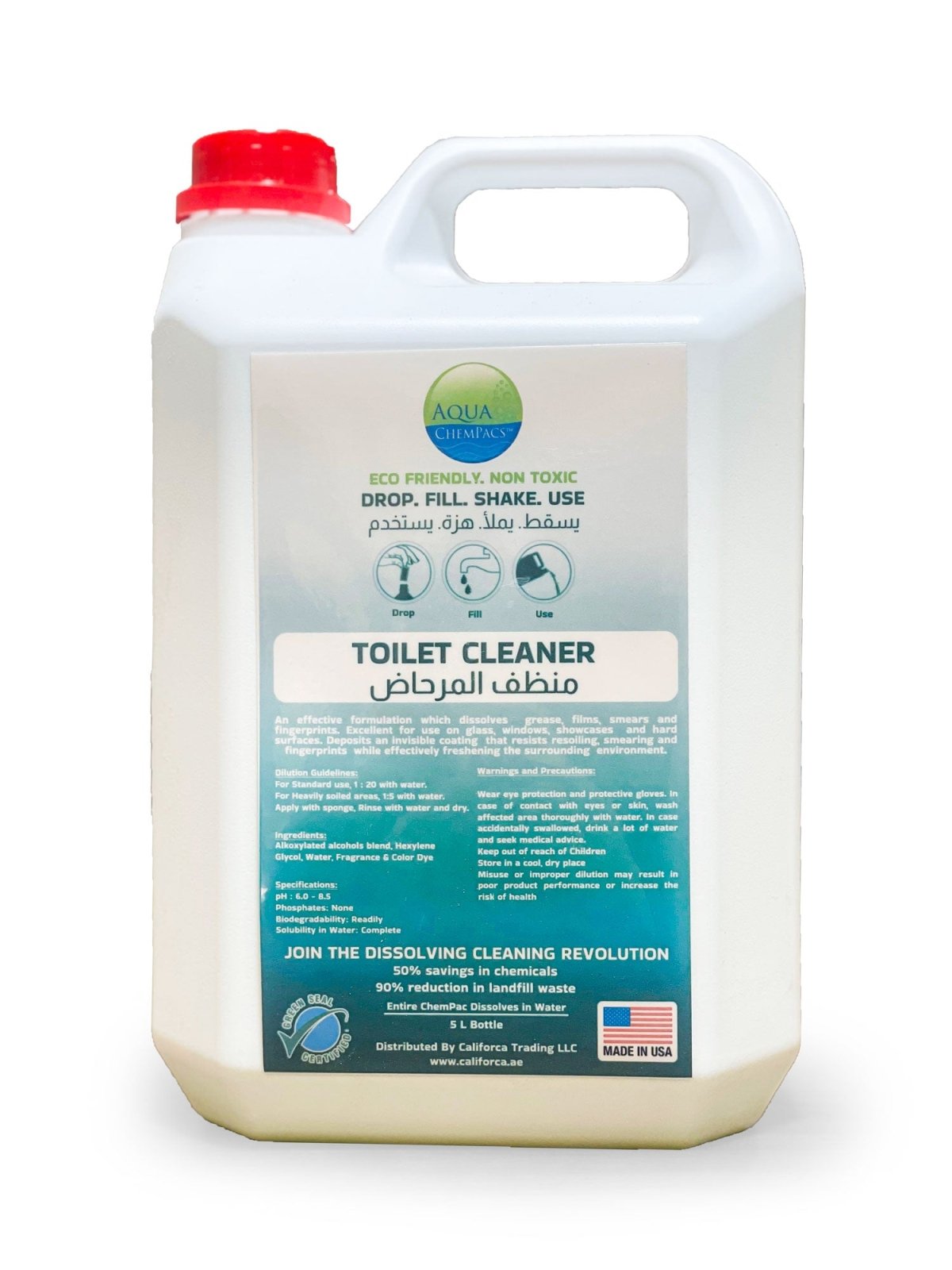 Aqua Chempacs Toilet Cleaner 5L | منظف المرحاض - 2kShopping