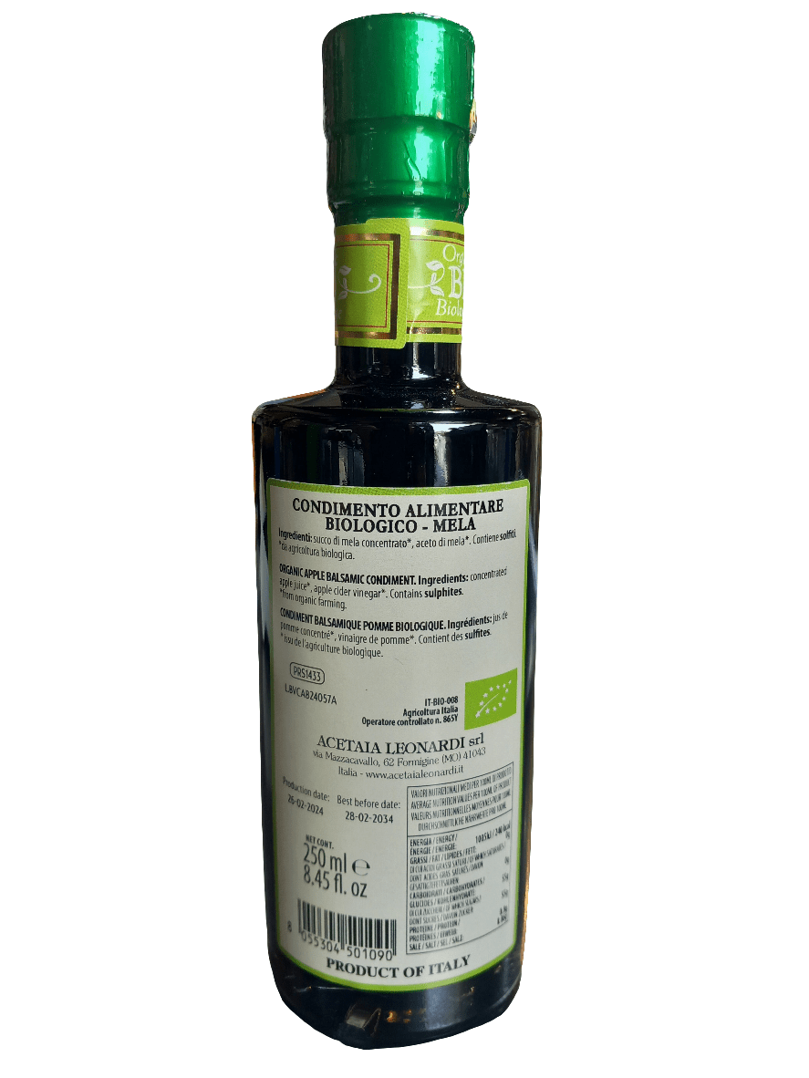 Organic Balsamic Apple Condiment from Modena IGP (6 Years in Oak Barrels) 250ml | صلصة التفاح البلسمي العضوي - 2kShopping
