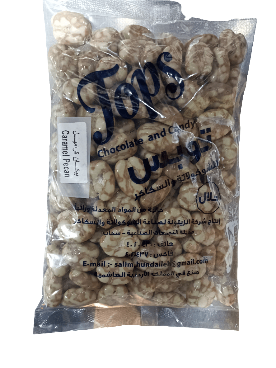 Tops Caramel Milk Chocolate Dragee with Pecan 1kg - 2kShopping