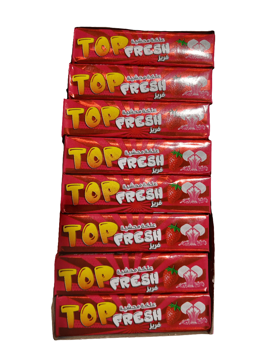 Zahi Top Fresh Strawberry Pack of 24pcs | زاهي علكة محشية فراولة - 2kShopping